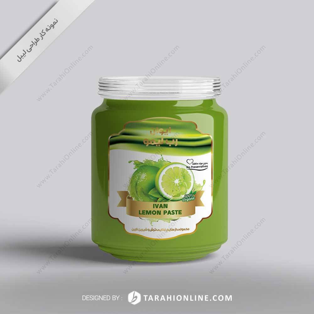 طراحی برچسب کالا ایوان